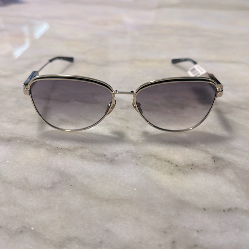Unisex Brown and silver Calvin Klein Sunglasses